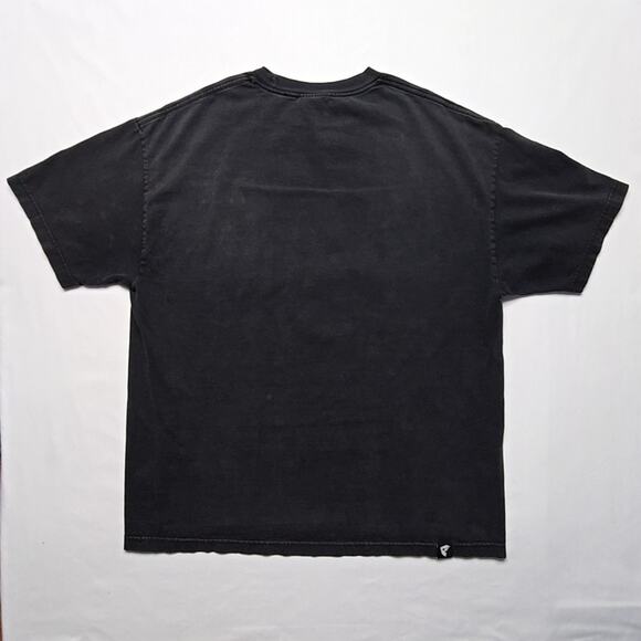 Y2K Famous Stars and Straps Graphic Tee Black Checkered Logo XL Shirt Streetwear - Picture 8 of 12